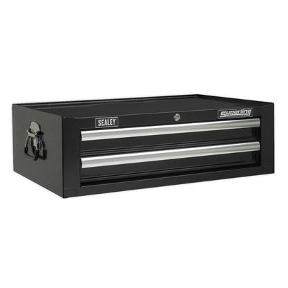 Sealey TBTPCOMBO2 Tool Chest Combination 14 Drawer with Ball Bearing Slides Black & 446pc Tool Kit