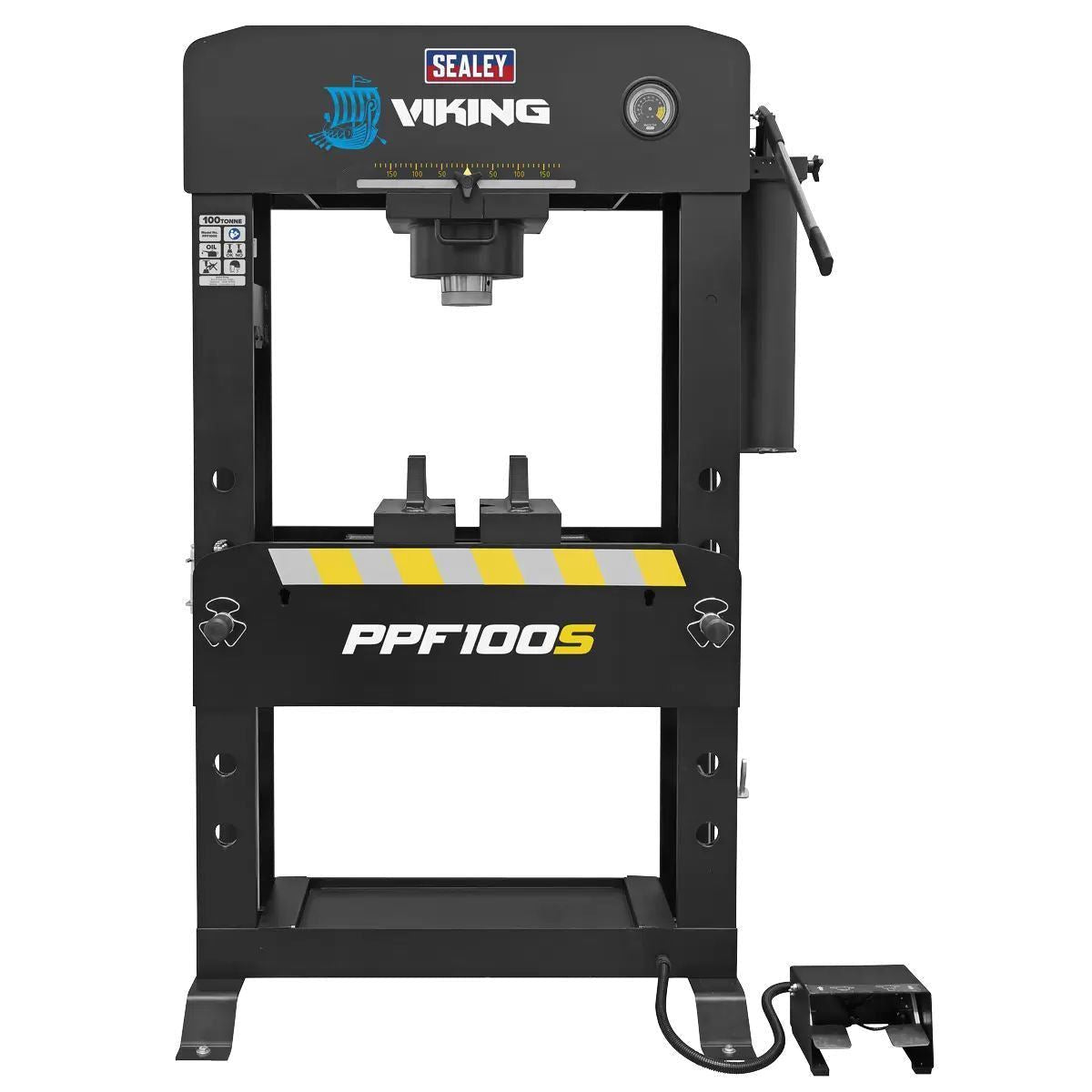 Sealey PPF100S Air/Hydraulic Press 100 Tonne Floor Type