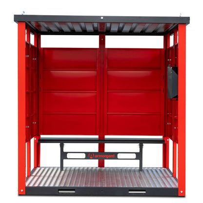 Armorgard FR200-S Flat Packed Smoking Shelter with Bench 2100mm x 245mm x 2110mm Safe Smoking Areas