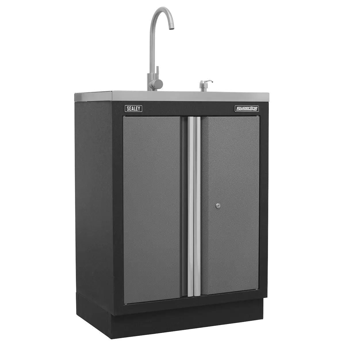 Sealey APMSSTACK17SS Superline PRO 4.9m Storage System Stainless Worktop