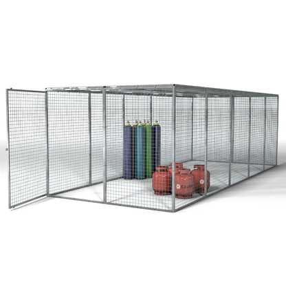 Armorgard GGC15 Gorilla Gas Cage 2412mm x 6066mm x 1831mm Secure Storage Solution for Gas Cylinders