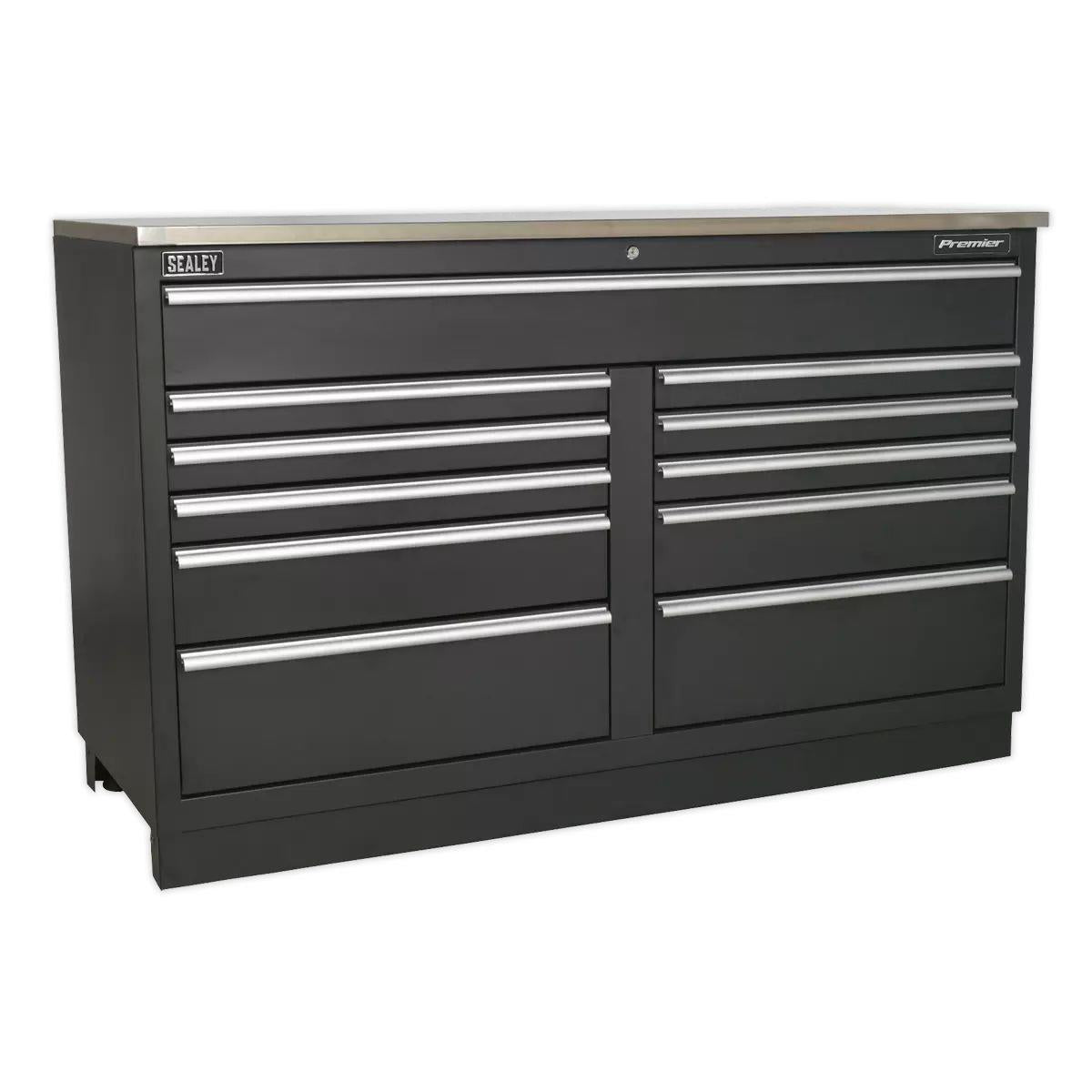 Sealey APMSCOMBO7SS Premier 3.55m Storage System Stainless Worktop