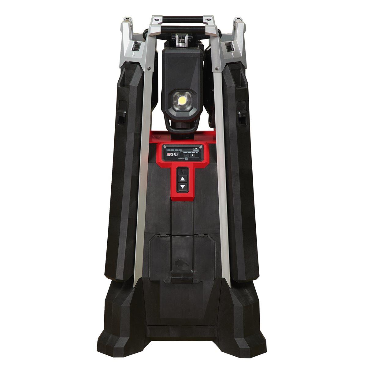 Milwaukee MXFTL-801 110V MX FUEL Tower Light 27000 Lumens with 1 x Forge 8.0Ah Battery 4933502174