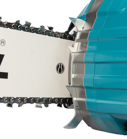 Makita UC030GZKIT 2 x BL4080H AND DOUBLE CHARGER 40V Max XGT 400mm 16" Brushless Rear Handle Chainsaw Body Only Gold