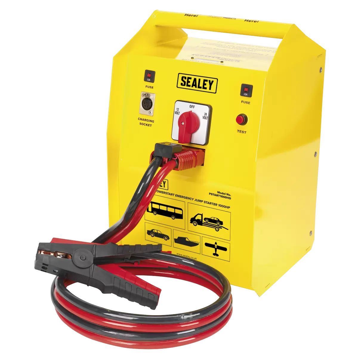Sealey PSTART1000HD 12/24V PowerStart Emergency Jump Starter 1000hp