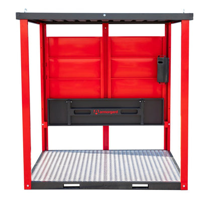 Armorgard FR200-S Flat Packed Smoking Shelter with Bench 2100mm x 245mm x 2110mm Safe Smoking Areas